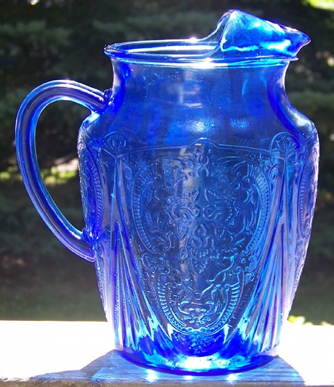 Cobalt blue Depression glass