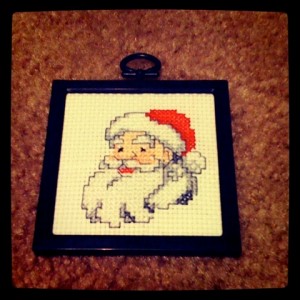 Cross stitch Santa complete