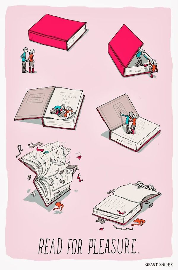 Read for pleasure, Grant Snider