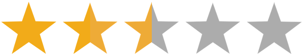 2.5 stars
